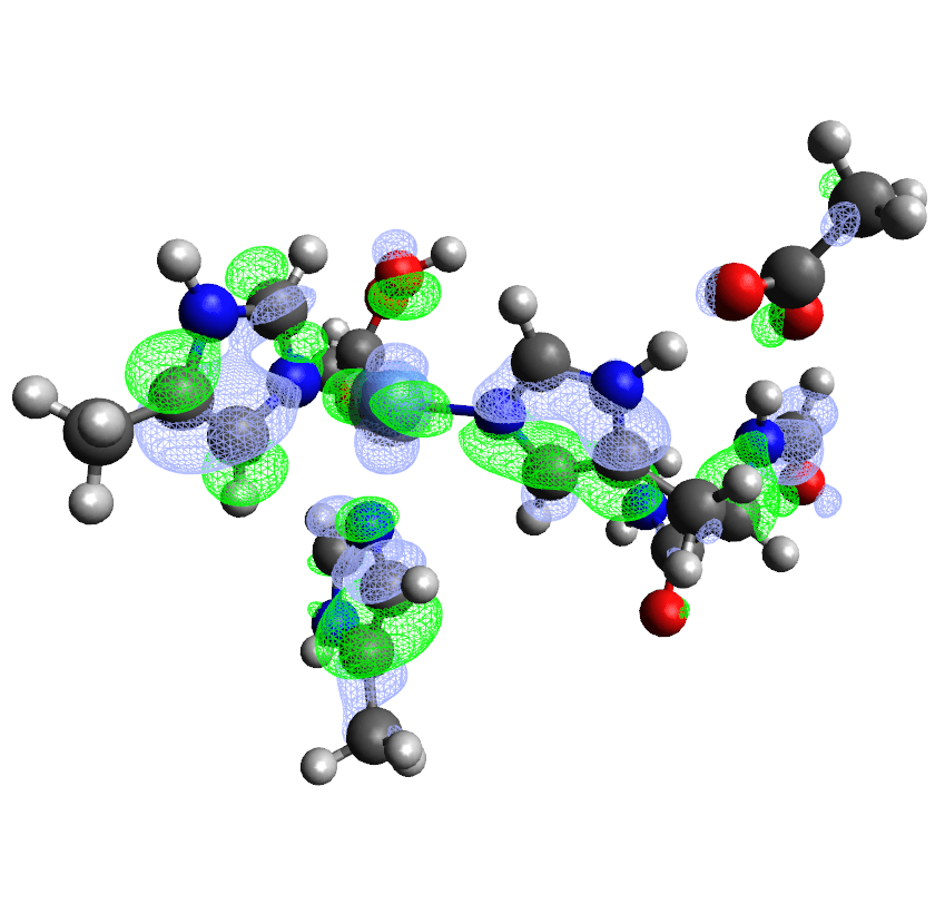 <hr>Fonction d’onde d’un système modèle du site actif de la manganèse superoxyde dismutase (MnSOD).