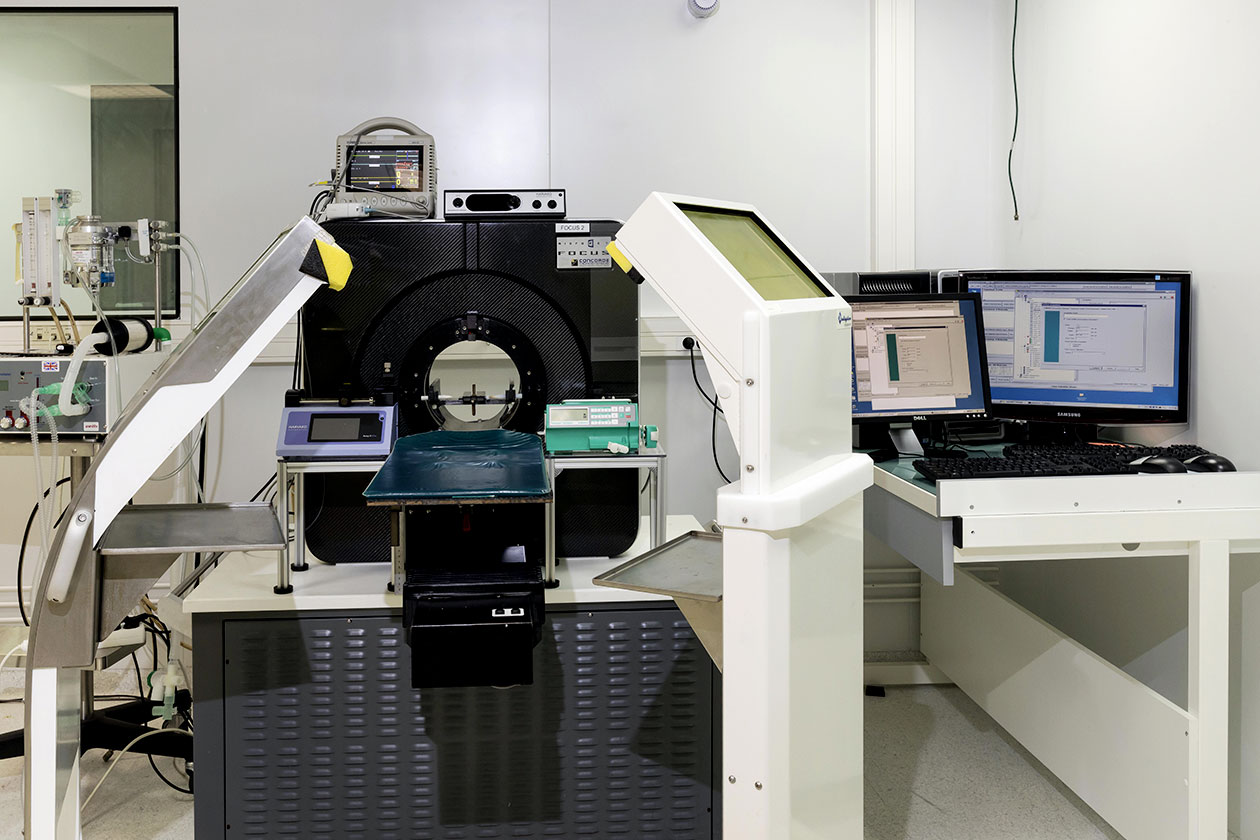 <hr>Scanner TEP haute résolution pour l’imagerie de rongeurs et de primates.