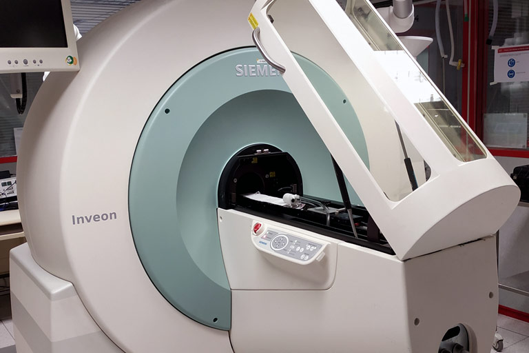 <hr>Scanner µTEP-TDM pour l’imagerie in vivo préclinique.