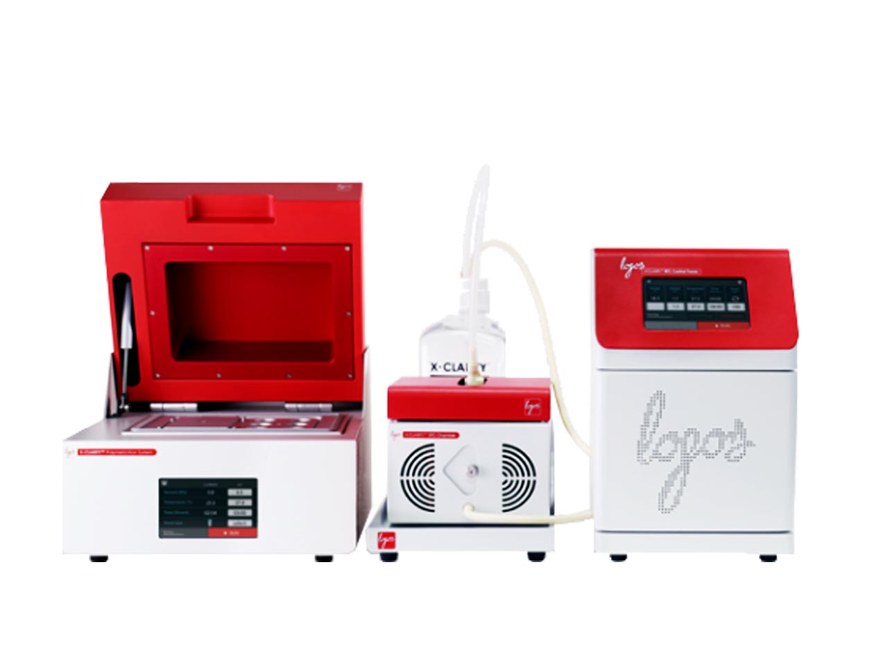 <hr>Système de transparisation des tissus. Logos Biosystems, X-Clarity