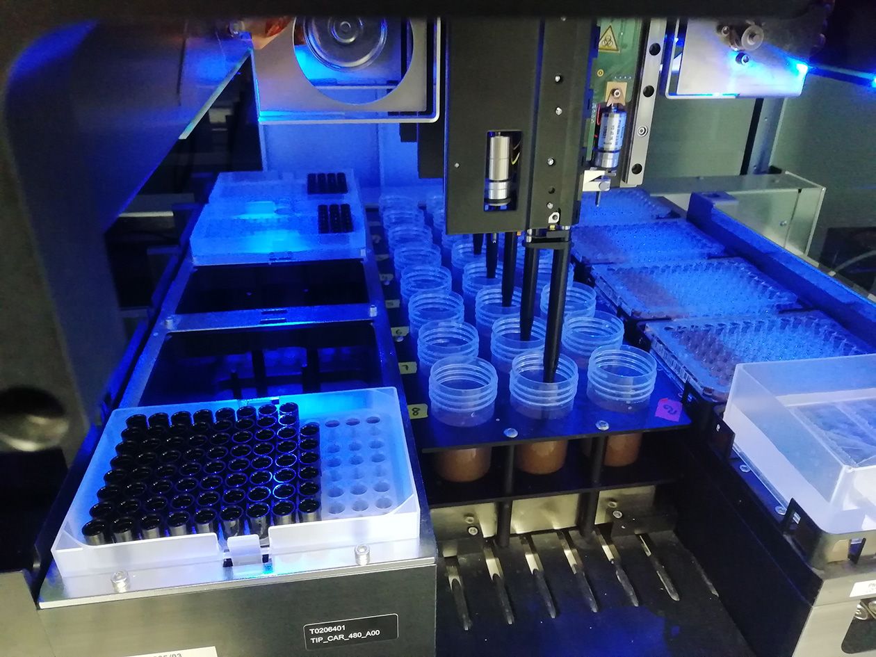 <hr>Automate de préparation de plaques multi-puits pour la mesure d’activités enzymatiques de sols.