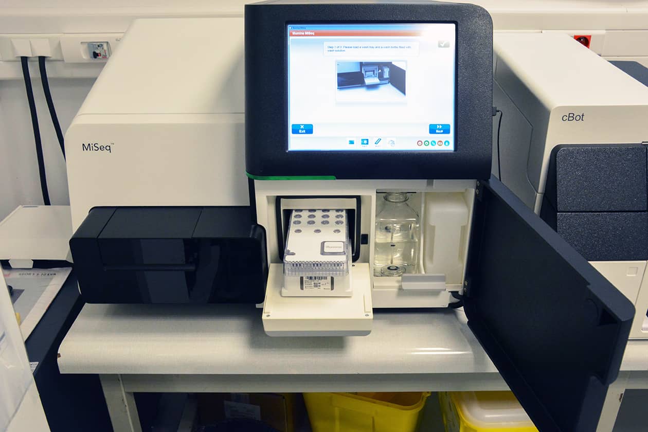 <hr>Appareil de séquençage MiSeq (Illumina).