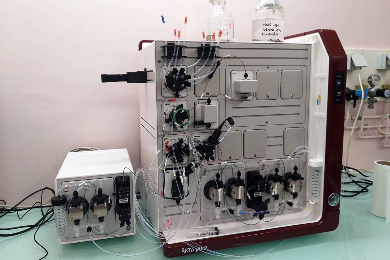 <hr>Nouveau système de purification par chromatographie sur colonne financé par IBiSA.