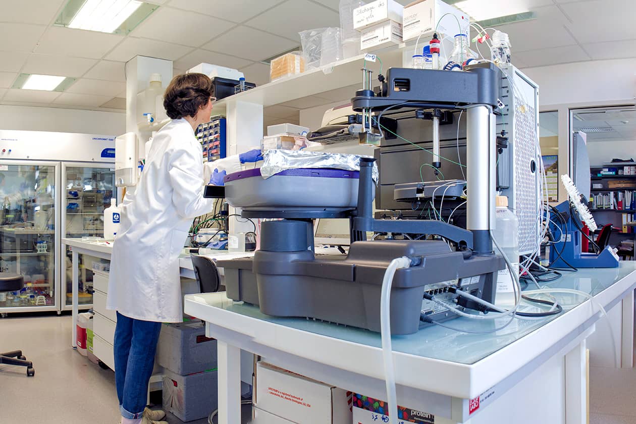 <hr>Ingénieure de la plateforme P2R. © Nantes Université, P2R.