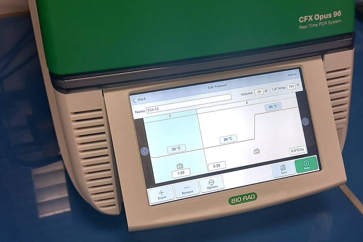 <hr>Caractérisation biophysique des inhibiteurs identifiés par thermal shift assay (TSA) sur le Bio-Rad CFX96.