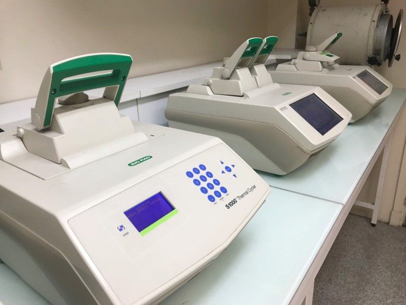 <hr>Machines PCR utilisées pour le génotypage.